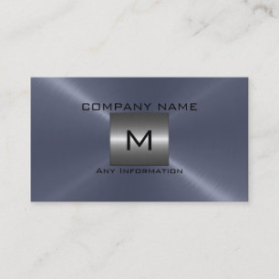 Zilver en grijs roestvrij staal visitekaartje