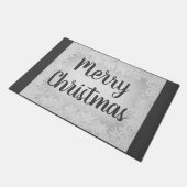 Zilver en grijze vorst deurmat (Schuin)