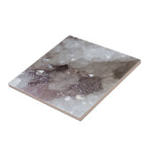 Zilver en kwarts Crystal Tegeltje (Zijkant)