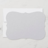 Zilver en lavendel lint Banner en Scallops Kaart (Achterkant)