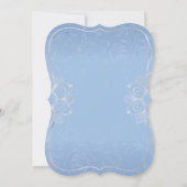 Zilver en Light Blue Quince Rustic Horse Birthday Kaart (Achterkant)