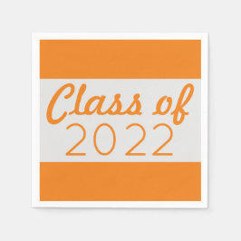 Zilver en Oranje Afstuderen Servet