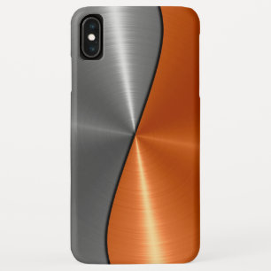 Zilver en Oranje roestvrij staal Case-Mate iPhone Case