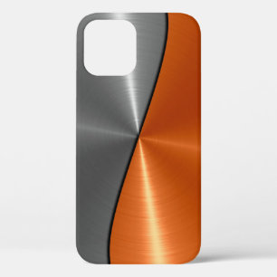 Zilver en Oranje roestvrij staal Case-Mate iPhone Case