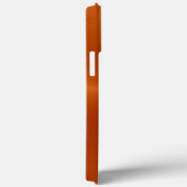 Zilver en Oranje roestvrij staal Case-Mate iPhone Case (Achterkant / Rechts)