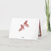 Zilver en roos sparkle - ijskaartje feestdagen kaart (Achterkant)