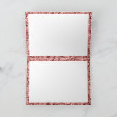 Zilver en roos sparkle - ijskaartje feestdagen kaart (Binnen)