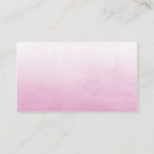 Zilver en Roze Baby shower Luier Raffle Tickets Informatiekaartje (Achterkant)