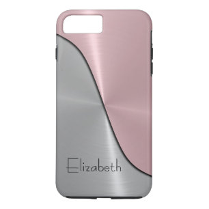 Zilver en roze staal Metalen Case-Mate iPhone Case