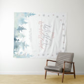 Zilver en roze winterwonderland Kinderen van Birth Wandkleed (In Situ (horizontaal))