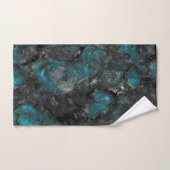 Zilver en turquoise steen Abstract Bad Handdoek (Handdoek)