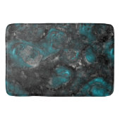 Zilver en turquoise steen Abstract Badmat (Voorkant)