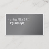 Zilver en Typografie, elegant, vet Visitekaartje (Voorkant)