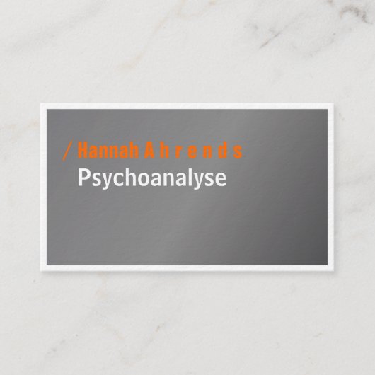 Zilver en Typografie, elegant, vet Visitekaartje (Voorkant)