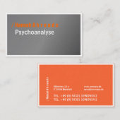 Zilver en Typografie, elegant, vet Visitekaartje (Voorkant / Achterkant)