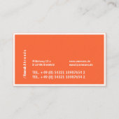 Zilver en Typografie, elegant, vet Visitekaartje (Achterkant)