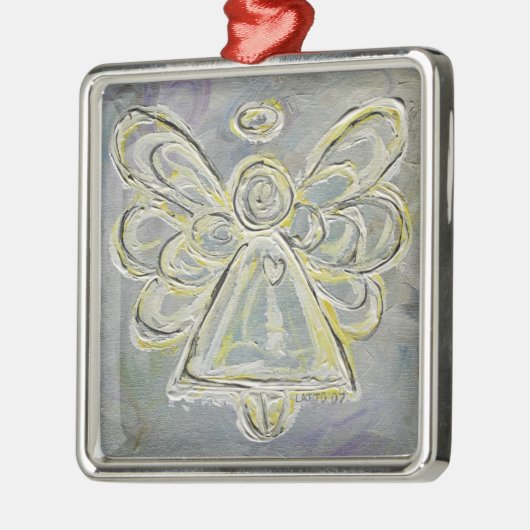 Zilver- en White Light Angel-siervoorwerpen Metalen Ornament (Links)