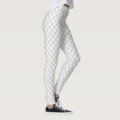 Zilver en wit dambord leggings (Rechts)