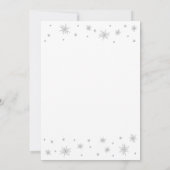 Zilver en wit | Moderne grafische 60e verjaardag Kaart (Achterkant)