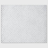 Zilver en witte miniDots Cadeaupapier (Vlak)