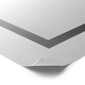 Zilver- en witte zwevende deeltjes - 9 Zitkaart Poster (Hoek)