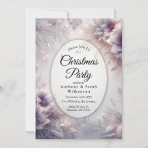 Zilver en zachte Amethyst Winter Kerstfeest