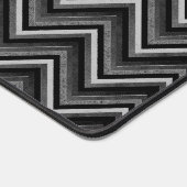 Zilver en zwart Chevron Design Bureaumat (Hoek)