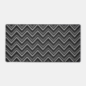 Zilver en zwart Chevron Design Bureaumat (Voorkant)