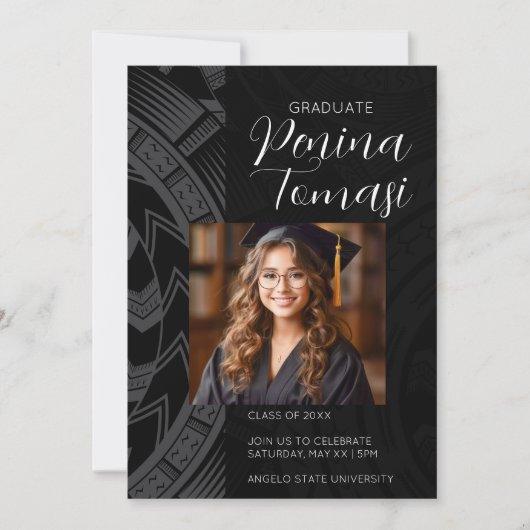 Zilver en Zwart Kaart (Voorkant)