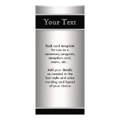 Zilver en Zwart Menu Programma (Voorkant)