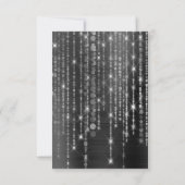 Zilver en Zwart Zoet Zestien Verjaardag Kaart (Achterkant)