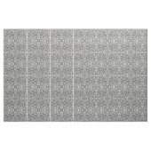 Zilver en zwarte bladeren stof (Yard (91,4 cm))