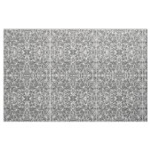 Zilver en zwarte bladeren stof (Fat Quarter)