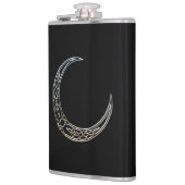 Zilver- en zwarte Keltische halve maan Heupfles (Links)