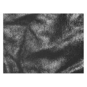 Zilver- en zwarte lederen textuur tafelkleed (Voorkant (Horizontaal))