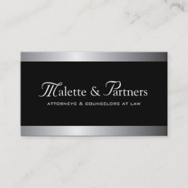 Zilver- en zwarte Visitekaartjes