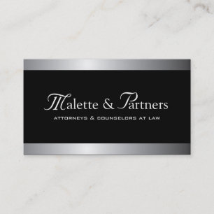 Zilver- en zwarte Visitekaartjes