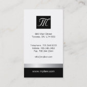 Zilver- en zwarte Visitekaartjes (Achterkant)