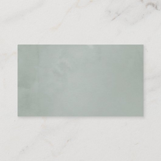 Zilver Eucalyptus Geometric Wedding Plaatskaartje (Achterkant)