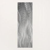 Zilver Geborsteld Metaal Abstract Yogamat (Achterkant)