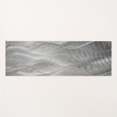 Zilver Geborsteld Metaal Abstract Yogamat (Voorkant (horizontaal))