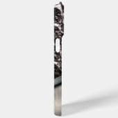 Zilver Geborsteld metaal en Metallic Stone monogra Case-Mate iPhone Case (Achterkant / Rechts)