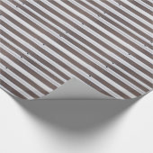 Zilver gegolfd plaat metaal cadeaupapier (Hoek)