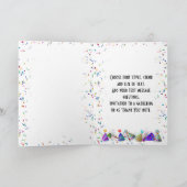 Zilver GELUKKIG NIEUWJAAR! Feestdagen Kaart (Binnen)