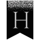 Zilver Gelukkig Nieuwjaar Vlaggetjes (Tweede vlag)