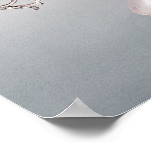 Zilver gemonteerde mug van parelwassail poster (Hoek)