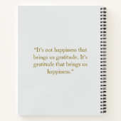 Zilver Gepersonaliseerde Dankbaarheid Journaal Gol Notitieboek (Achterkant)