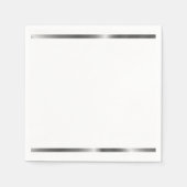 Zilver gestript servetten (Voorkant)