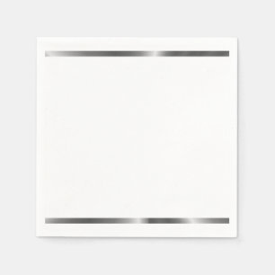 Zilver gestript servetten