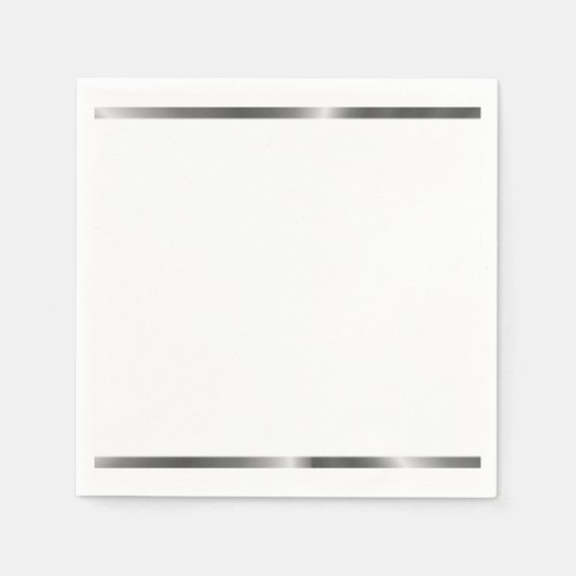 Zilver gestript servetten (Voorkant)